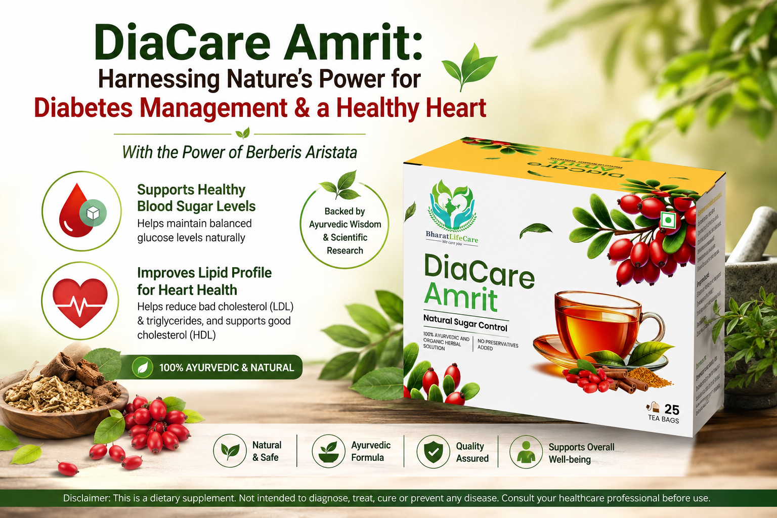 Person practicing natural diabetes management with herbal supplements